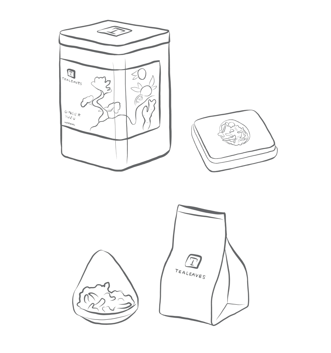 Graphic of Loose Leaf packaging