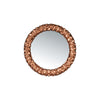 Buy Rose Gold Puckered Mirror Online | Home Furnishing 