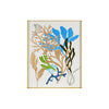 Handpainted blue coral wall panel