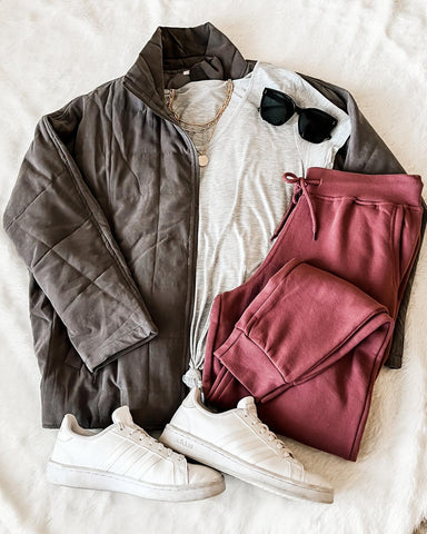 Casual Winter Outfit Flat Lay | Sisterhood Style Boutique