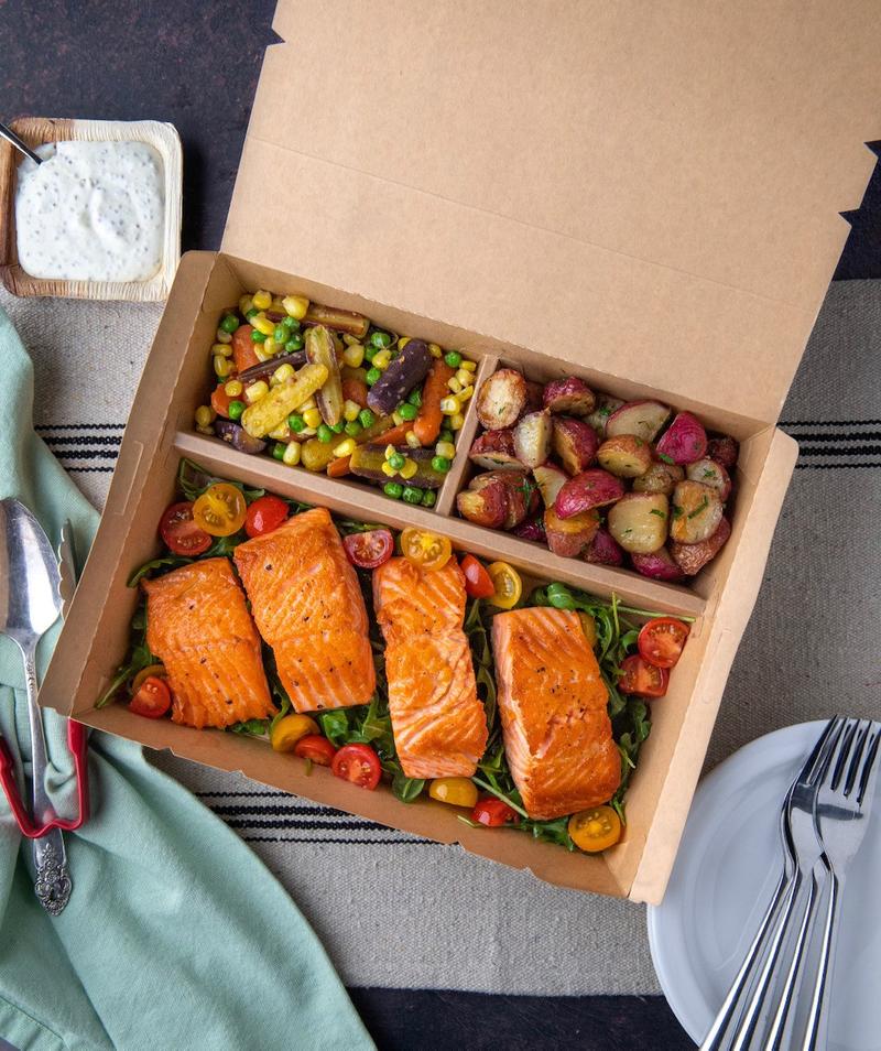 Bento Box - Sustainable Trifold Meal Delivery Box 