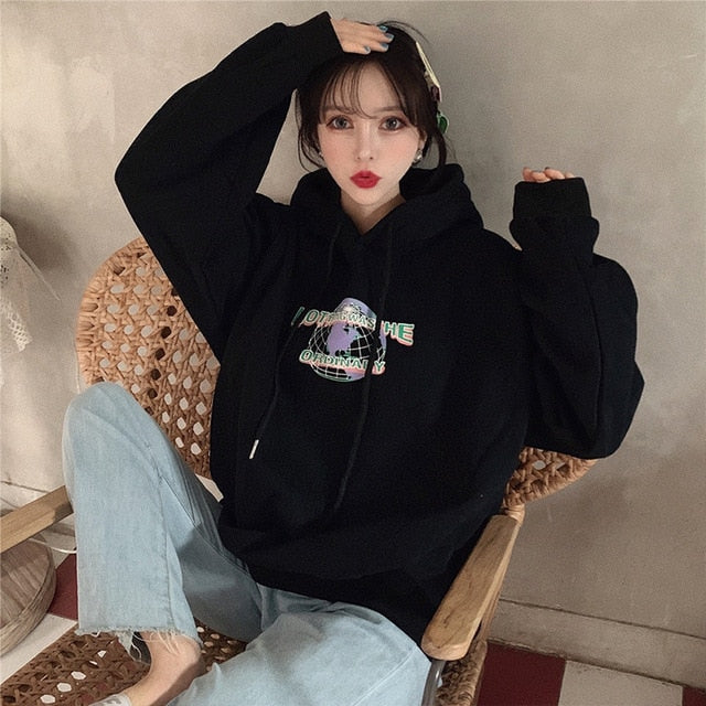 korean girl hoodie