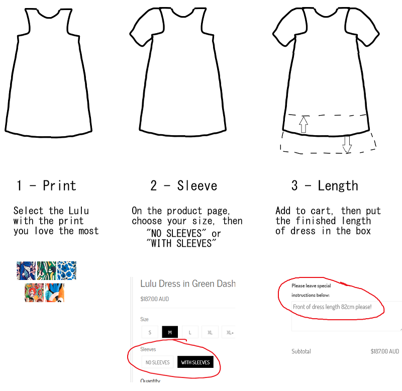 Customise your dress in 3 steps image