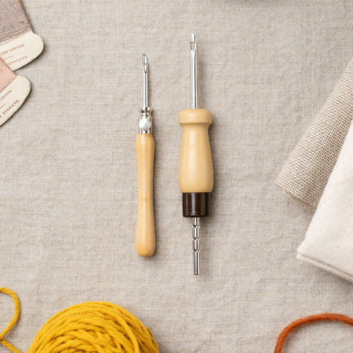 Punch Needle Kit, Embroidery Kits Includes Adjustable Rug Yarn Punch Needle  Wooden Handle Embroider Tw