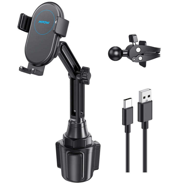 Wireless Car Charger, EEEkit 2-in-1 Universal Cell Phone Holder Cup Holder  Phone Mount Car Charging Mount Compatible with iPhone, Samsung, Moto,  Huawei, Nokia, LG, Smartphones - Walmart.com
