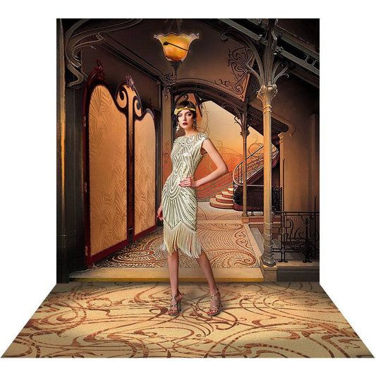 Gatsby Theme Roaring 20s Birthday Party Decoration Banner Backdrop