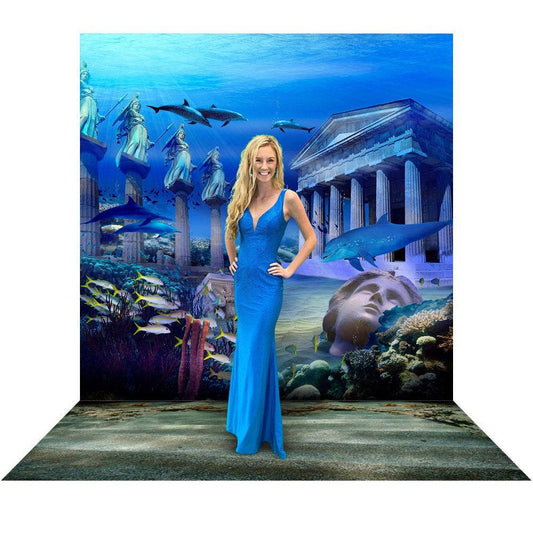 Dolphin Coral Reef Photo Backdrop Party Decorations, Under the Sea Mermaid  Ocean Scuba Aquarium Photo Booth Prop by Alba Backgrounds -  Canada