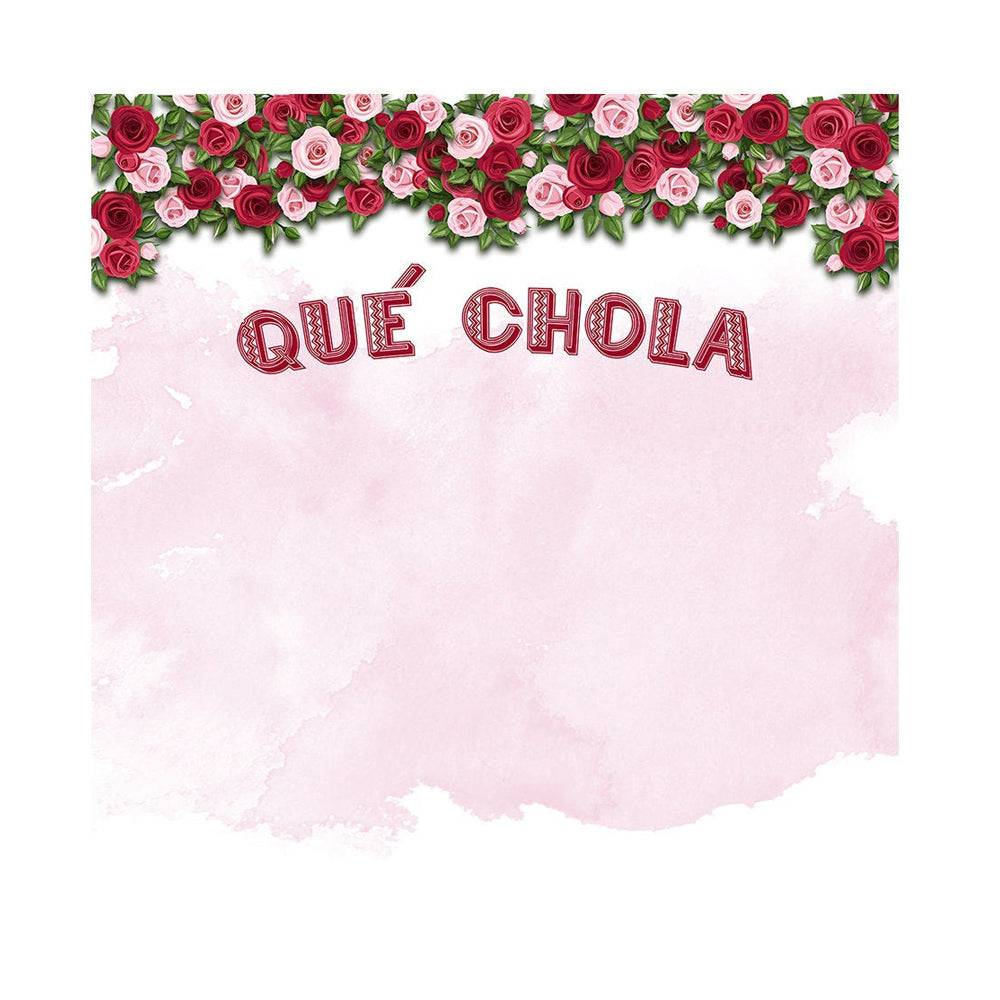 Rosas Que Chola Photo Backdrop - Pro 8  x 8  