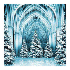 Christmas Ice Palace Photography Backdrop | Alba Backgrounds