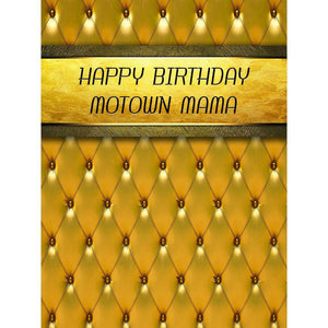 Gold Motown Mama Photo Backdrop | Alba Backgrounds