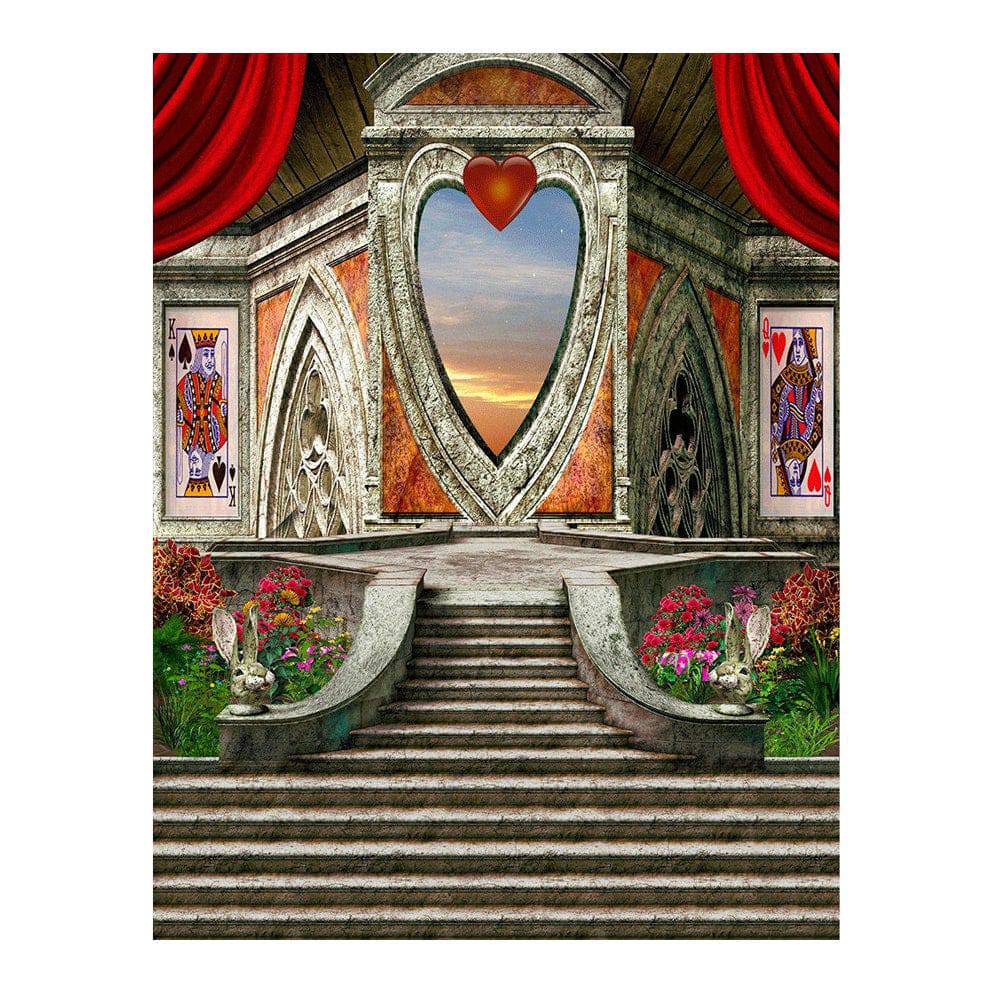 Queen of Hearts UnBirthday Photo Backdrop - Basic 6  x 8  