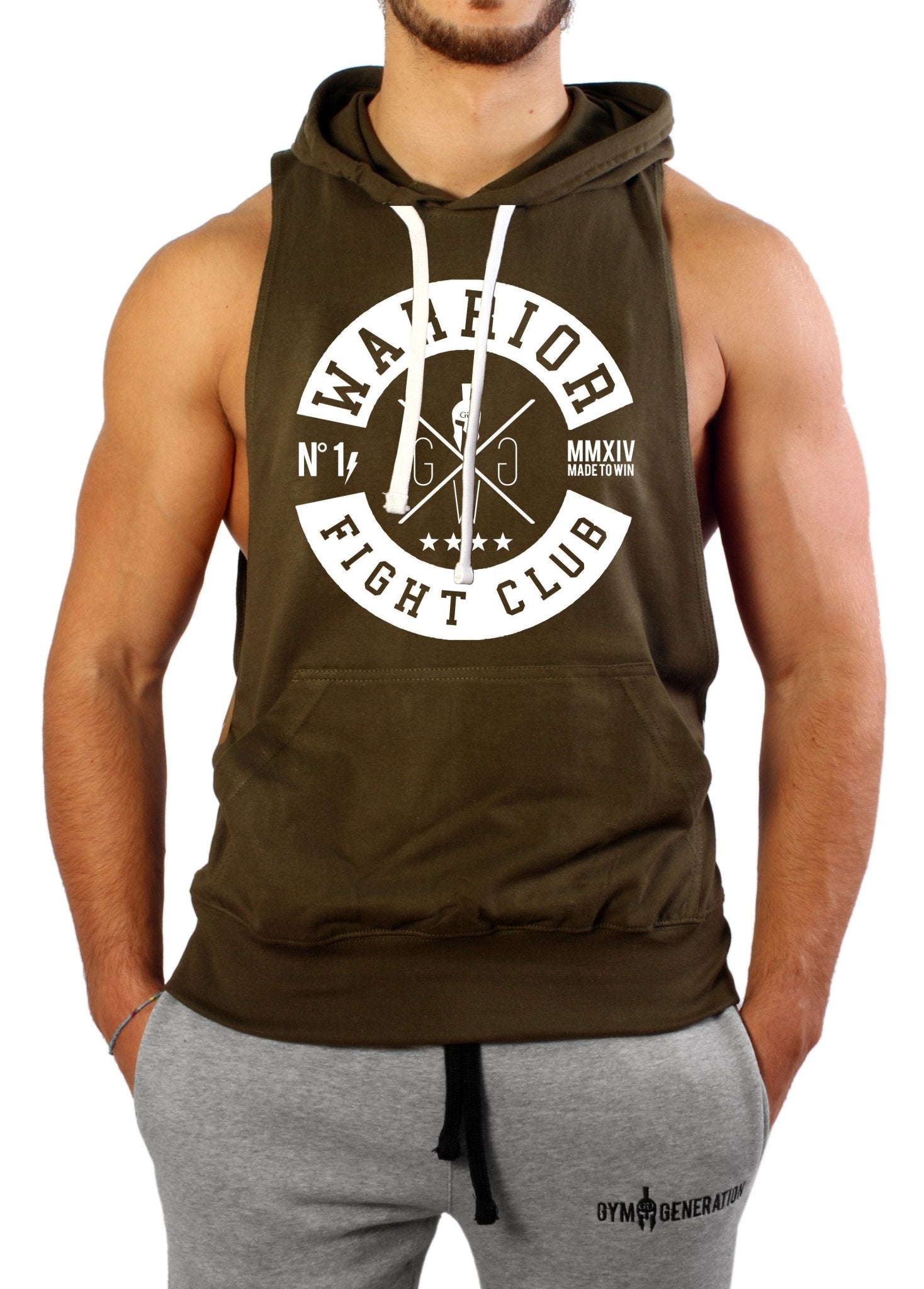 Men's Fight Club Hooded Tank Top for Gym - Edgy and Functional – Gym  Generation®