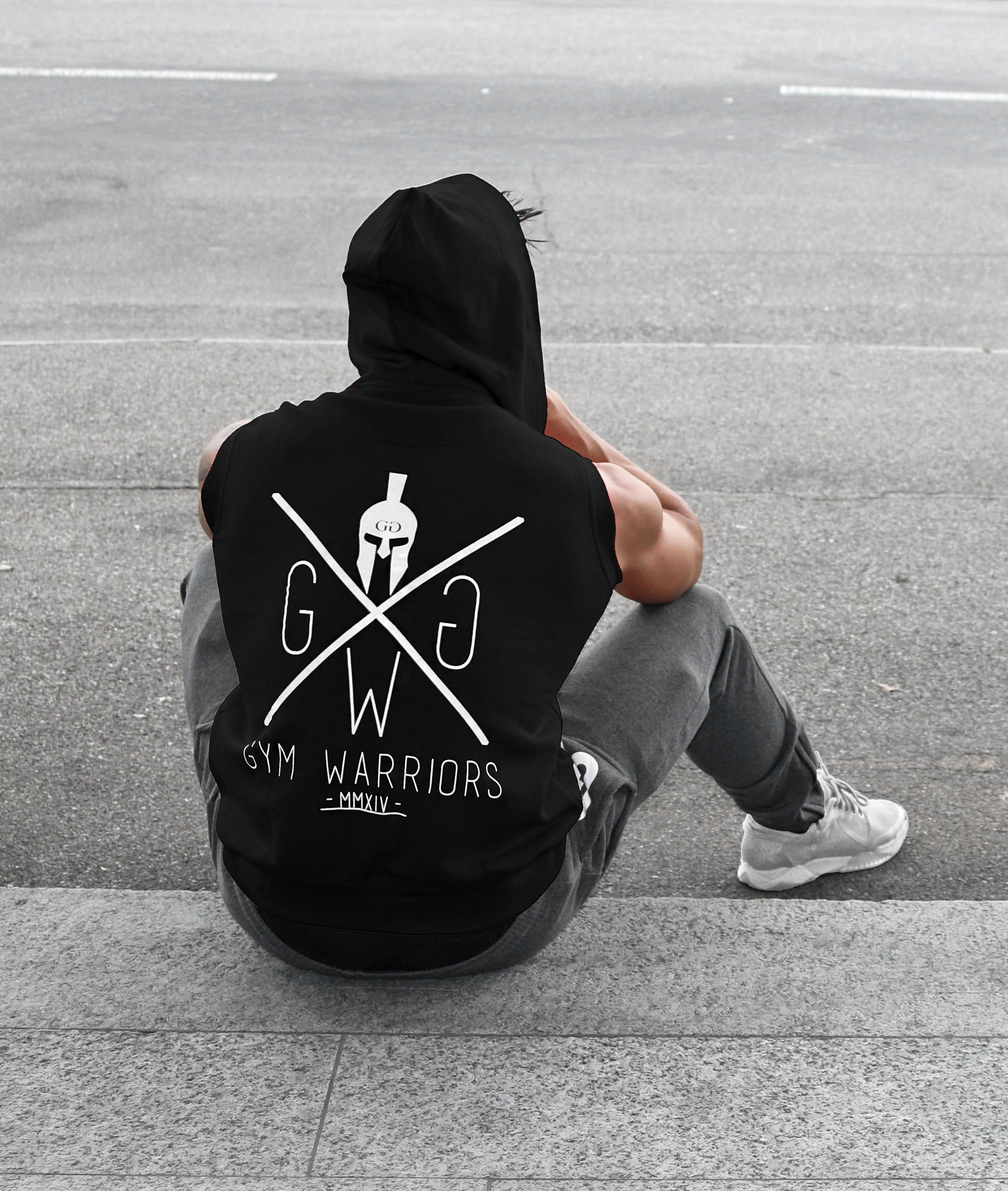 warriors sleeveless hoodie