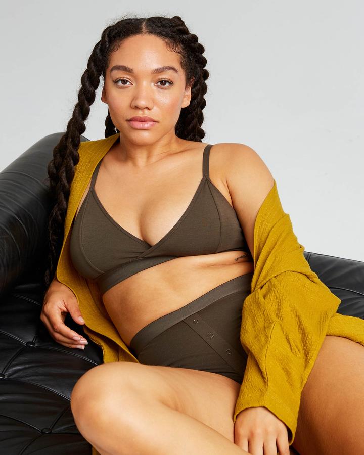 Classic Bralette Redwood Storm Wash – Unseen Clothing + Things