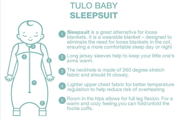 SLEEPSUIT FEATURES