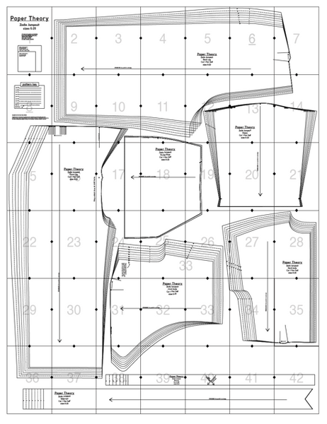 PDF Sewing Pattern layout