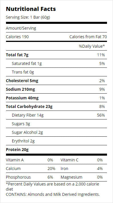 Apple Pie Quest Bar Nutrition Facts