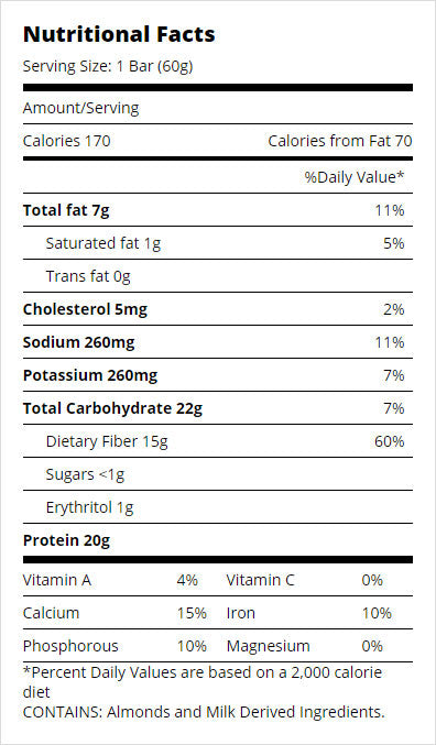 Chocolate Brownie Quest Bar Nutrition Facts