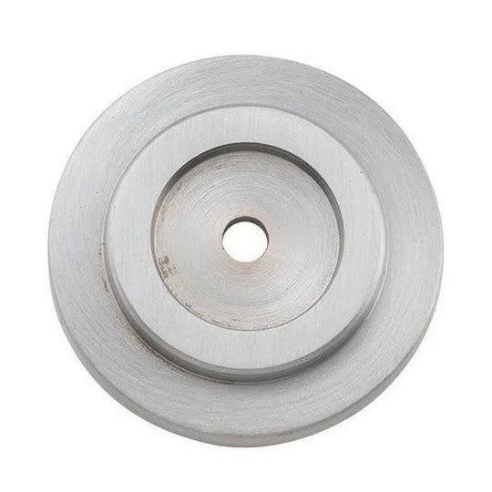Tradco Backplate For Domed Cupboard Knob Satin Chrome D32mm Image 1