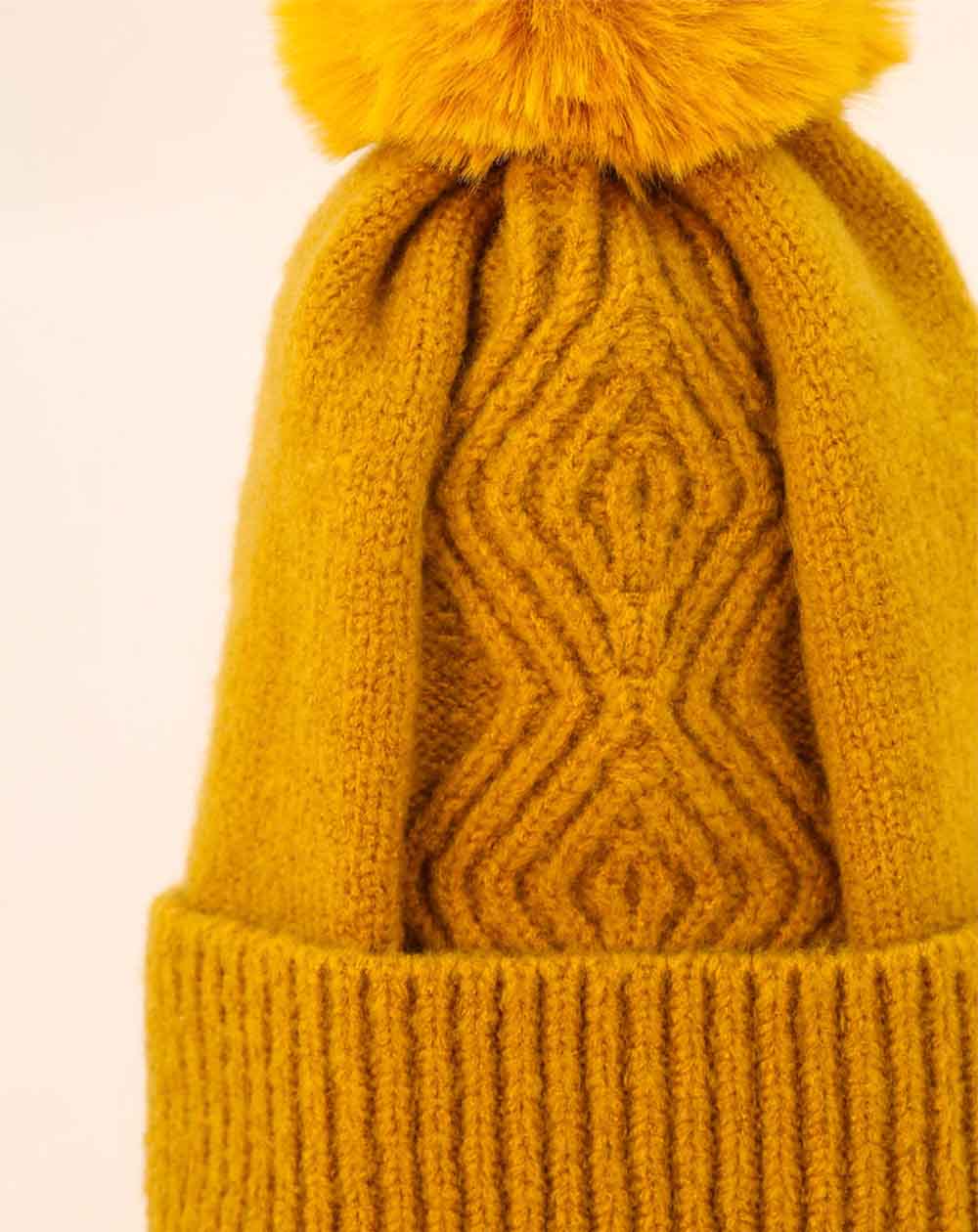 Powder Ingrid Bobble Hat in Mustard – Lilac Rose