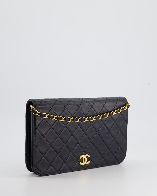 CHANEL Small Classic Double Flap Bag Black Caviar Leather, 24K GHW