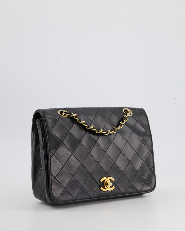 Chanel Vintage Black Lambskin Classic Flap Bag Gold Hardware Medium For  Sale at 1stDibs  buy chanel classic flap bag, chanel medium classic double flap  bag black lambskin gold hardware, chanel bags