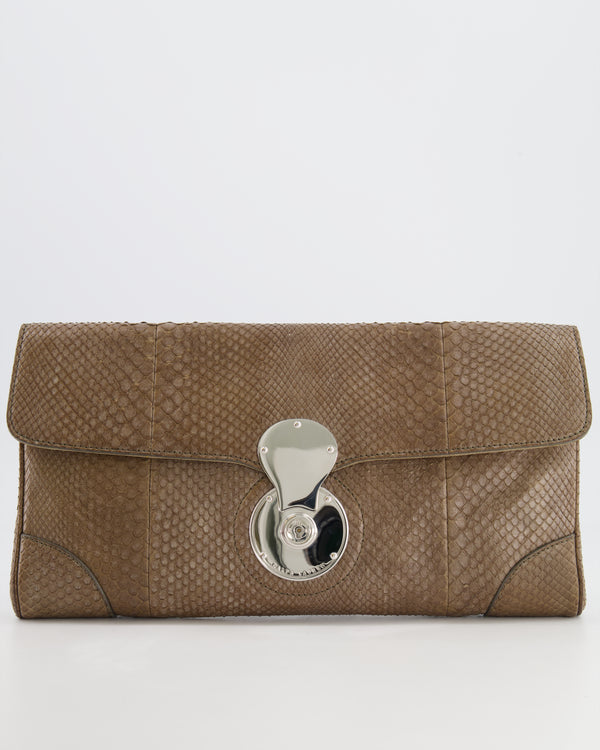 Ralph Lauren Collection Ricky Velvet Clutch Bag w/ Chain Strap