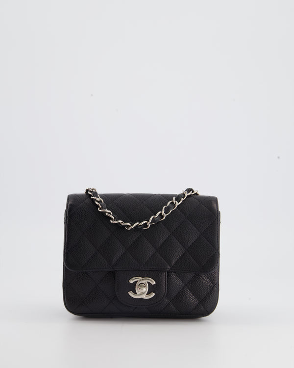 CHANEL classic JERSEY mini square BAG REVIEW 