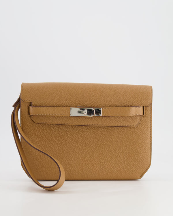 Hermes 30cm Birkin Bag Togo Leather with Strap Orange Gold Replica