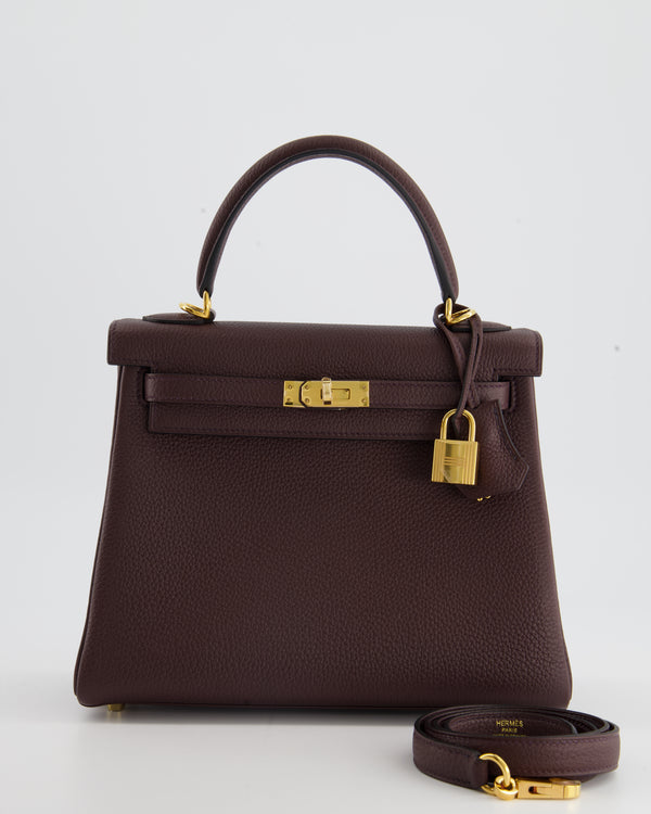 Hermes HSS Bi-Color Jaune Ambre and Craie Togo Birkin 25cm BGHW – Madison  Avenue Couture