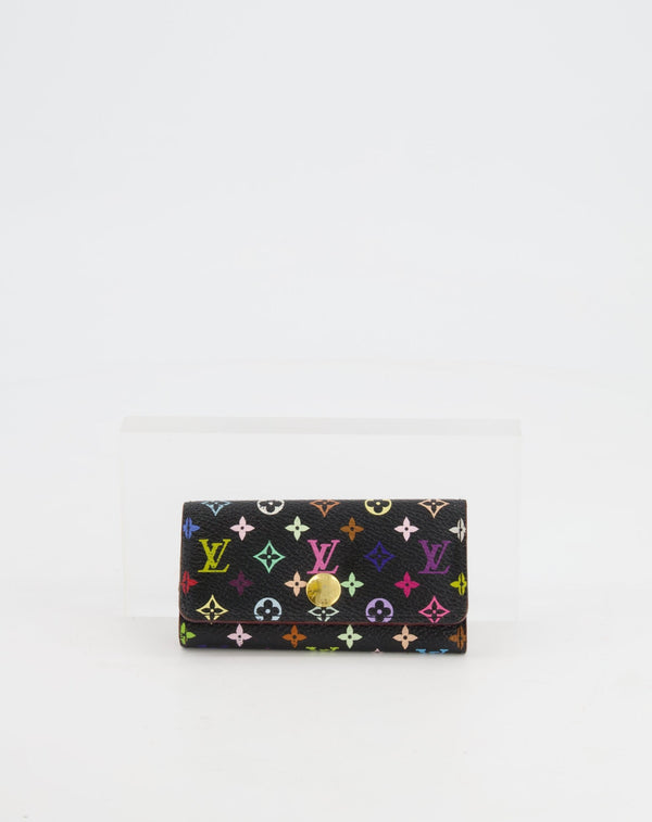 Takashi Murakami butterfly scarf for Louis Vuitton in black