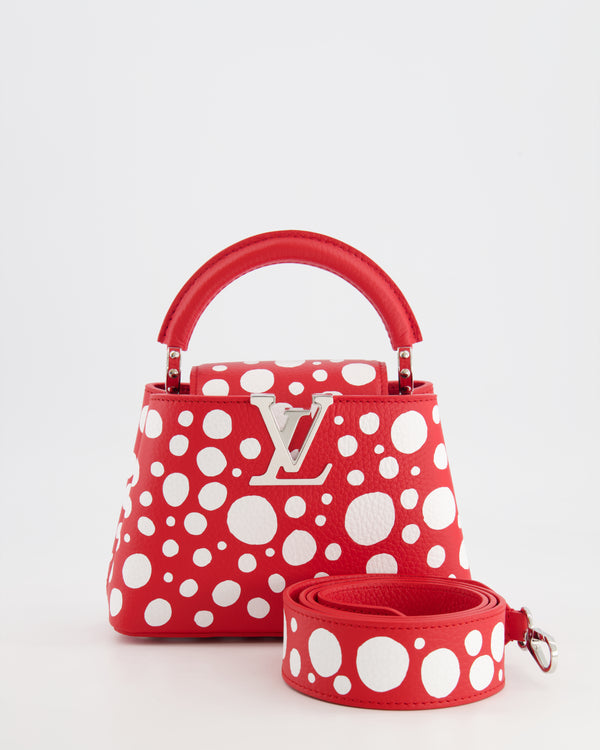 Louis Vuitton x Yayoi Kusama Alma BB Red/White in Grained Epi