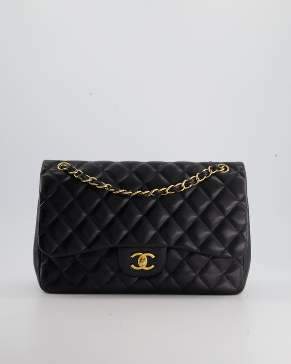 Chanel Black Quilted Lambskin Medium Classic Double Flap - modaselle