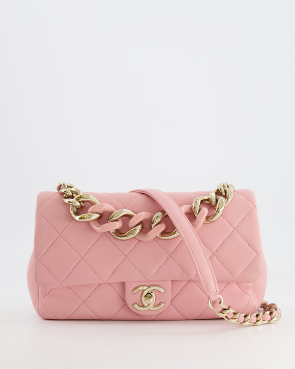 Chanel Ultra Mini Pink Tweed Belt-Bag with Champagne Gold Hardware – Sellier