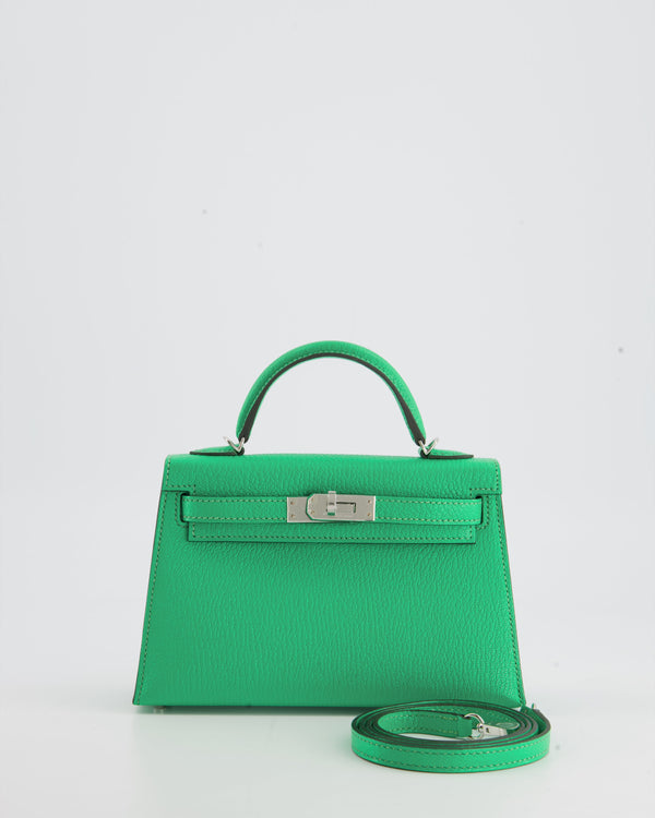 HOT* Chanel Pistachio Green Coco Crush Mini Vanity Bag in Lambskin