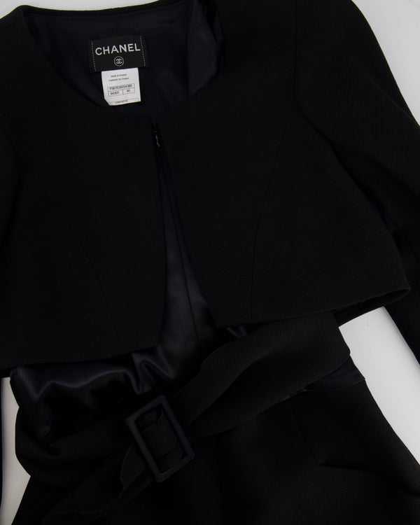 CHANEL - Timeless elegance — a dress in black silk chiffon