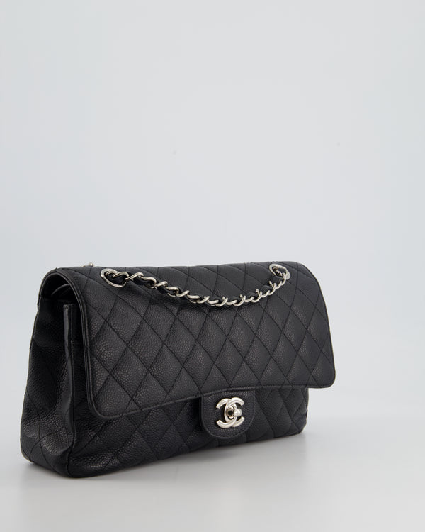 Chanel Chai Latte Medium Classic Double Flap Bag in Caviar with