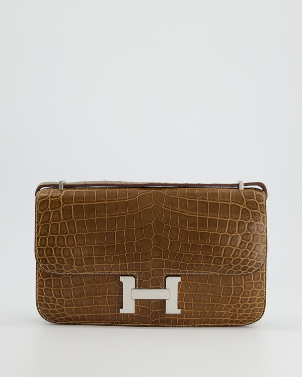 Hermes Verrou 21cm Bag Epsom Calfskin Leather Palladium Hardware, Gris  Mouette 4Z - SYMode Vip