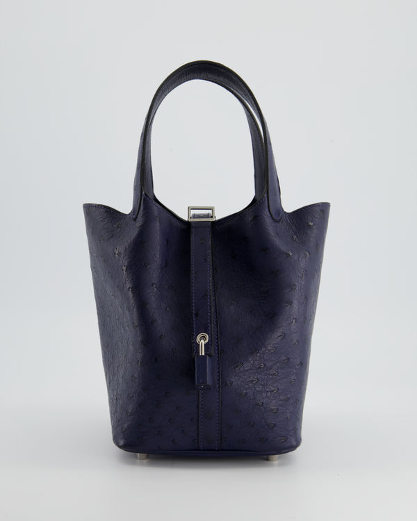 Hermes Verrou 21cm Bag Epsom Calfskin Leather Palladium Hardware, Gris  Mouette 4Z - SYMode Vip