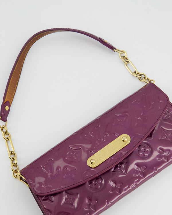 Louis Vuitton Patent Leather Embossed Logo XL Messenger Bag