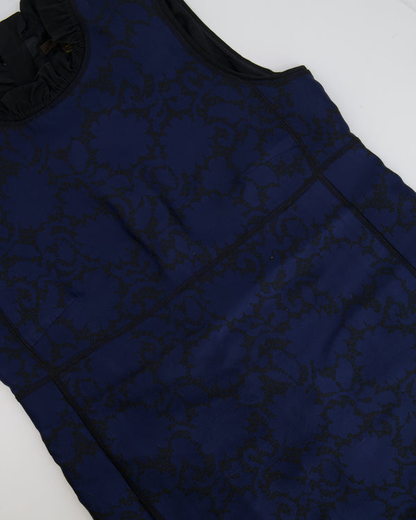 Louis Vuitton printed crew neck pullover royal blue