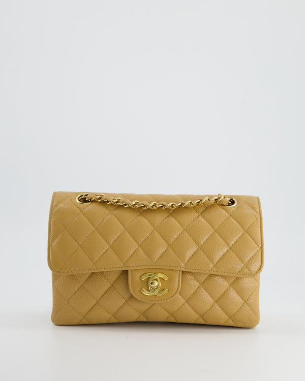 Chanel Light Yellow Quilted Calfskin Mini 22 Hobo Bag Gold Hardware, 2023 (Like New)