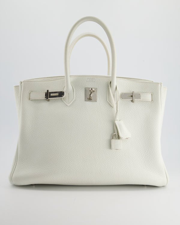 Hermes Birkin Bag 35cm Beton Clemence Palladium Hardware