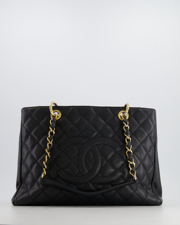 At Auction: Chanel Caviar Leather CC Timeless Medallion Zip Tote