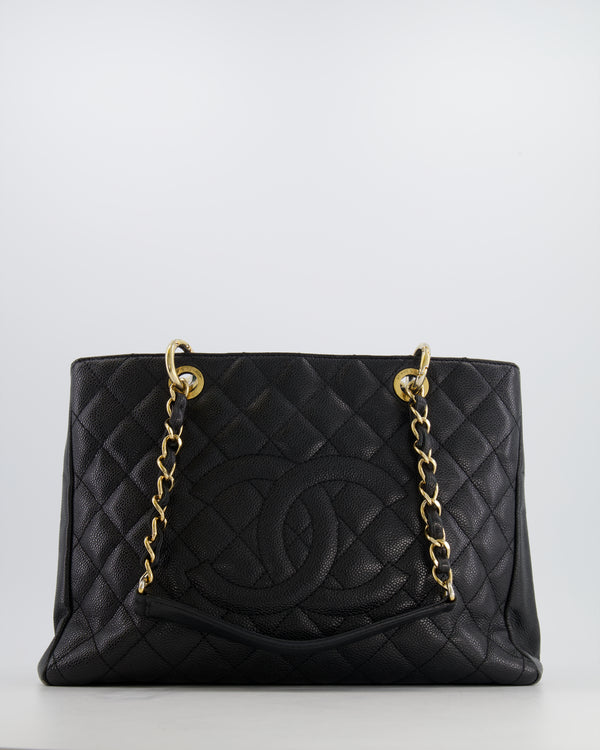 Chanel CC Turnlock Drawstring Backpack Black Caviar Leather Vintage