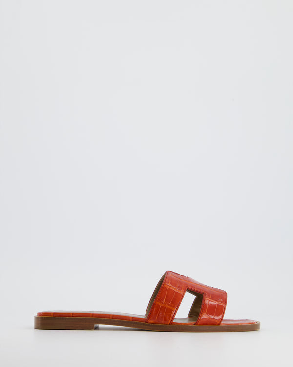 Louis Vuitton Pink Leather Cut Out Wooden Slide Clogs Size 41