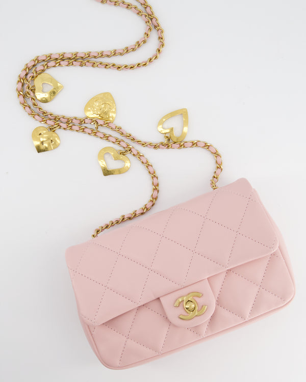Chanel Rose Pink Quilted Calfskin Chain CC Small Once Upon A Time Accordion Tote Gold Hardware, 2020 (Very Good), Womens Handbag