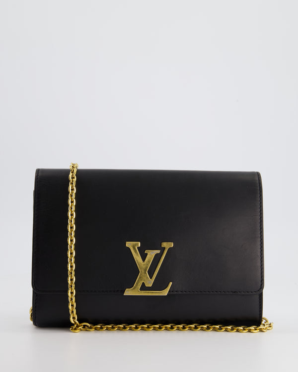 Louis Vuitton Red Calfskin Leather Chain Louise GM Bag