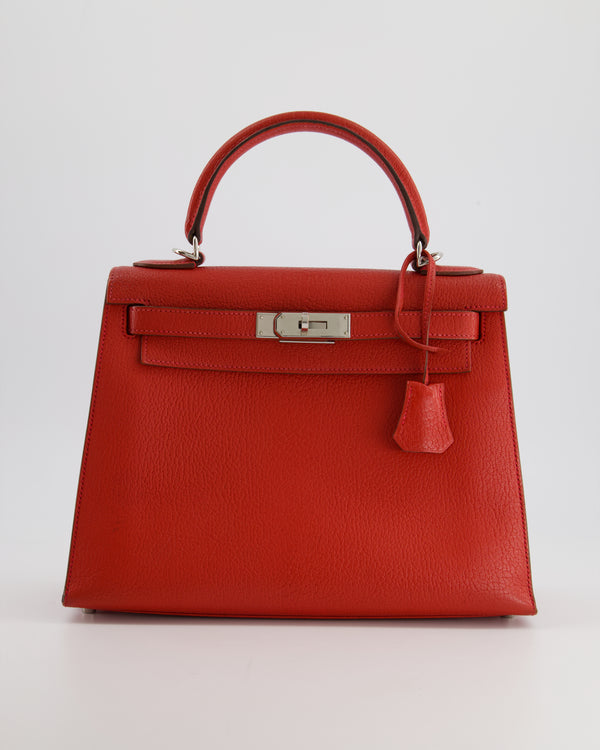 Hermes Veau Togo Leather Birkin 35 with Palladium HW in Red or (Sanguine)