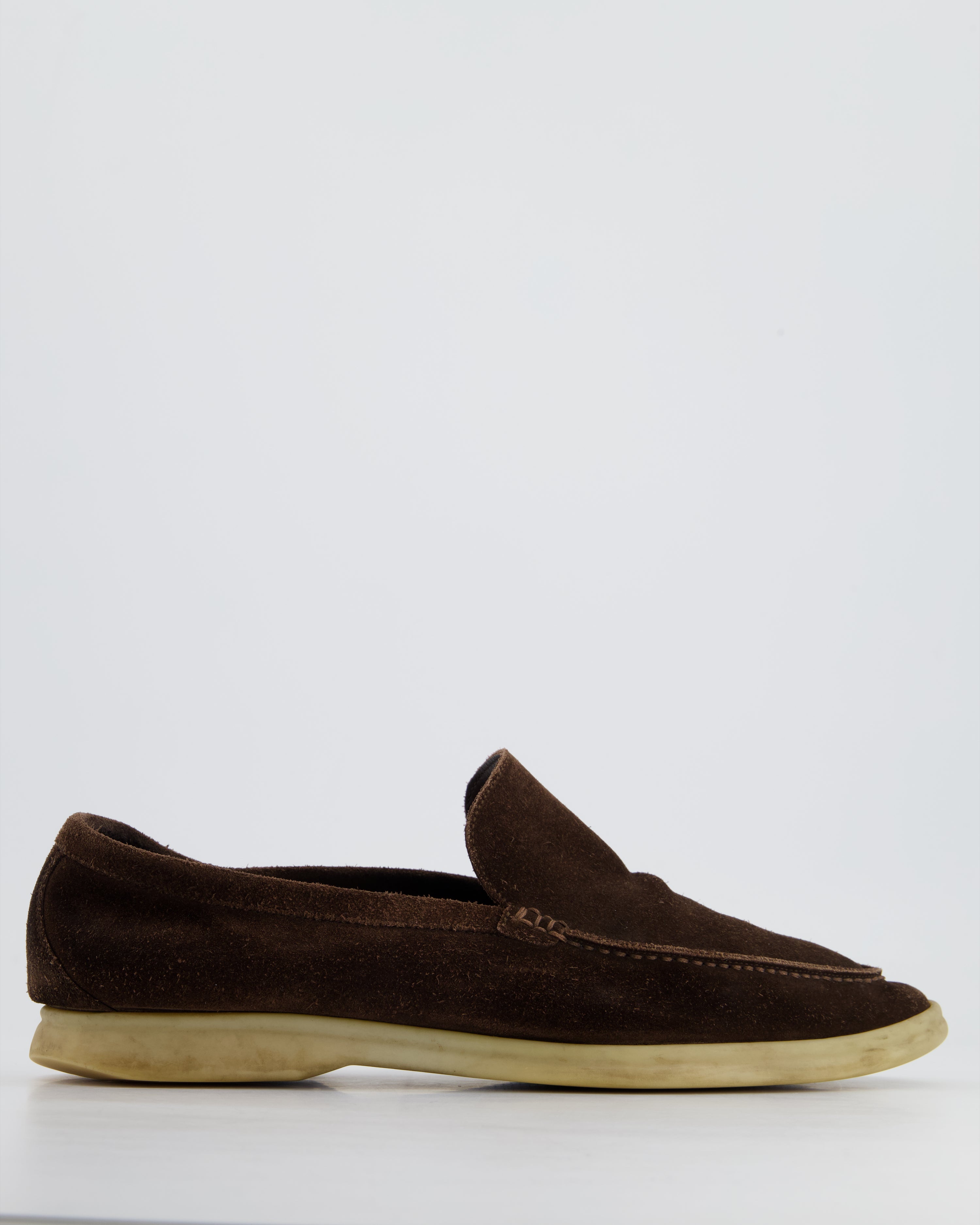 Image of Loro Piana Menswear Brown Suede Summer Walks Size EU 42.5